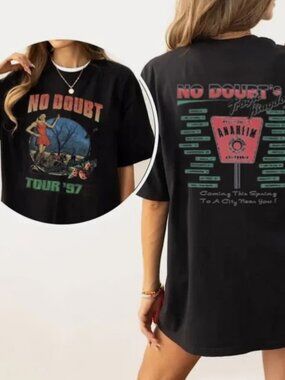 No Doubt Tragic Kingdom Tour 97 Vintage Style Graphic T Shirt